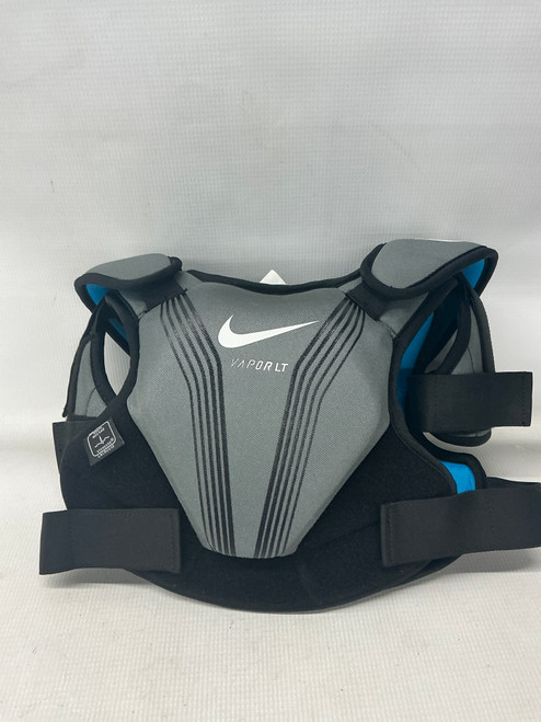 Vist Large View of Product Image Which is Used Nike VAPOR LT Lacrosse Shoulder Pads Grey SM