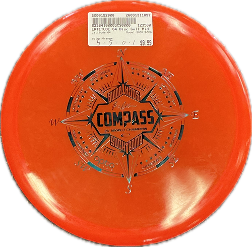 Vist Large View of Product Image Which is Used Latitude 64 SOCKIBOMB Disc Golf Mid Range Orange