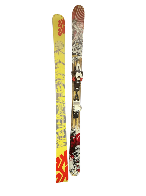 Vist Large View of Product Image Which is Used K2 SKIS Mens DH Ski/Binding Red 160 cm