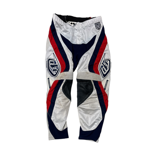 Vist Large View of Product Image Which is Used Troy Lee Designs Adult Motocross Bottom White Senior