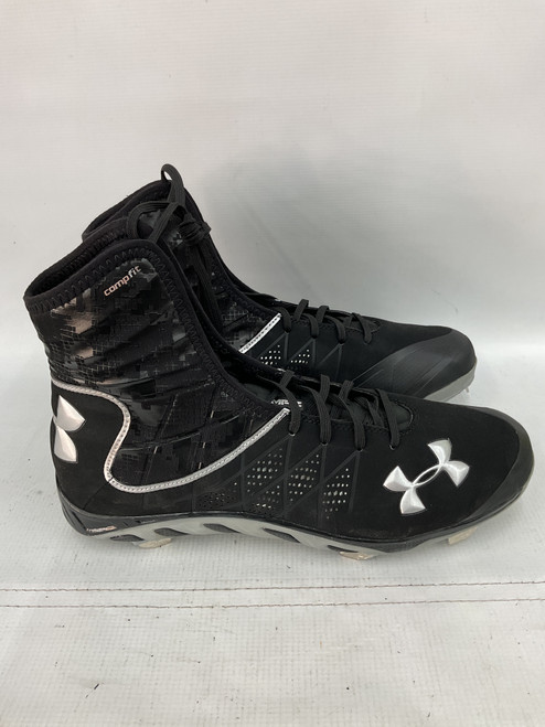 Vist Large View of Product Image Which is Used Under Armour BASEBALL CLEAT BB/SB Cleats Black Senior 13