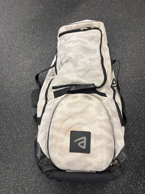 Vist Large View of Product Image Which is Used BUCK ATHLETIC WHEELED BAG BB/SB Player Wheeled Bag White