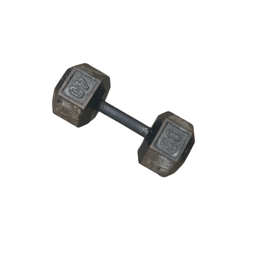 Vist Large View of Product Image Which is Used Hex Dumbbell (Each) 40 lb