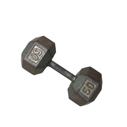 Vist Large View of Product Image Which is Used Hex Dumbbell (Each) 50 lb