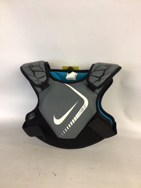 Vist Large View of Product Image Which is Used Nike VAPOR LT YOUTH Lacrosse Shoulder Pads Grey MD