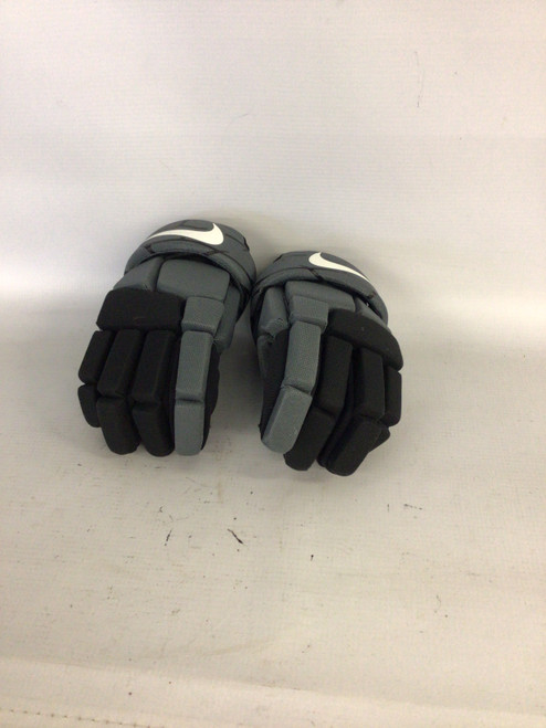 Vist Large View of Product Image Which is Used Nike VAPOR LT Lacrosse Gloves Junior Grey SM