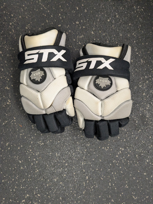 Vist Large View of Product Image Which is Used STX X8 Lacrosse Gloves Junior Yellow SM