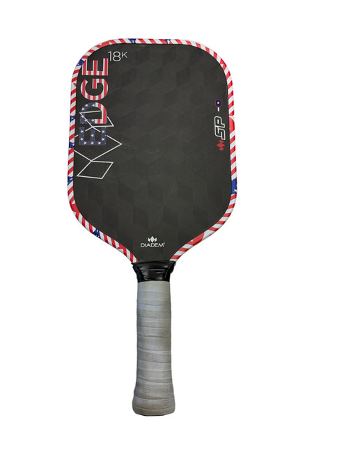Vist Large View of Product Image Which is Used Diadem EDGE 18K Pickleball Racquet Black