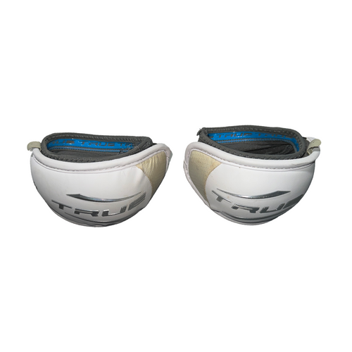 Vist Large View of Product Image Which is Used True ZERO LYTE Lacrosse Arm Pads/Guards White LG