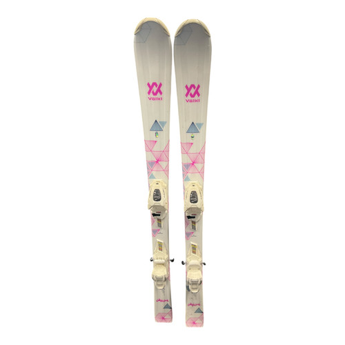 Vist Large View of Product Image Which is Used Volkl CHICA Girls DH Ski/Binding White 130 cm
