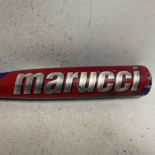 Vist Large View of Product Image Which is Used Marucci Cat 9 Connect MSBCC95A USSSA 2 3/4 Baseball Bat Navy Blue And Red 31"