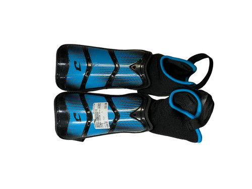 Vist Large View of Product Image Which is Used Champro Soccer Shin Guards Adult Royal Blue Senior