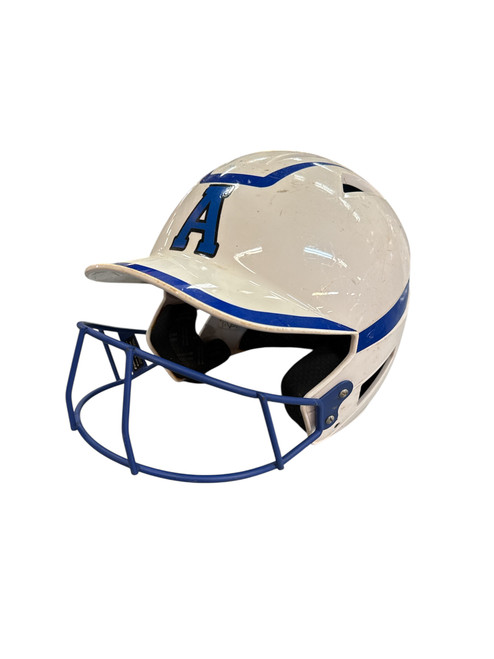 Vist Large View of Product Image Which is Used Champro HELMET W MASK Batting Helmet w/Mask White MD