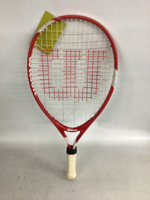Vist Large View of Product Image Which is Used Wilson JUNIOR Junior Tennis Racquet Red 19"