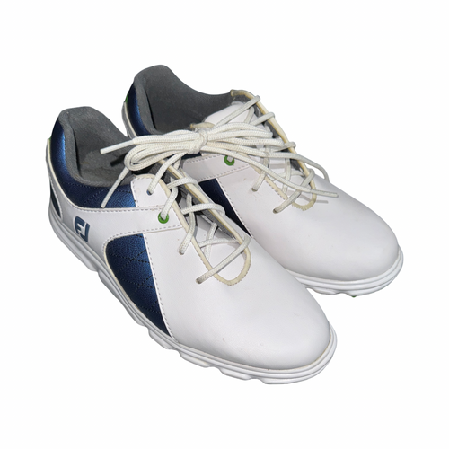 Vist Large View of Product Image Which is Used Foot Joy Jr Golf Shoes White Junior 03