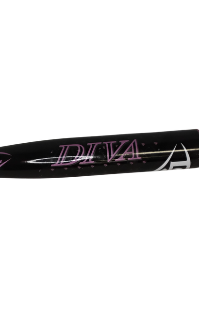 Vist Large View of Product Image Which is Used Louisville Slugger DIVA BB/SB Fastpitch Bat Black And Purple 29"