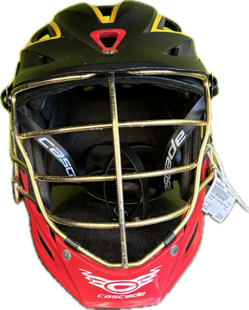 Vist Large View of Product Image Which is Used Cascade R Lacrosse Helmet Black LG