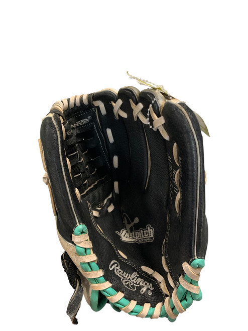 Vist Large View of Product Image Which is Used Rawlings FASTPITCH 11IN BB/SB Glove LH Throw Black 11"