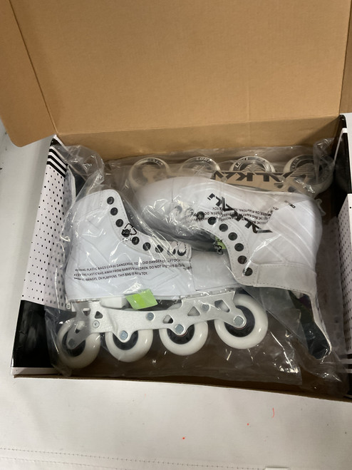 Vist Large View of Product Image Which is Used Alkali CELE ADJUSTABLE 6-8 Senior Rec Fitness Skates White Adjustable