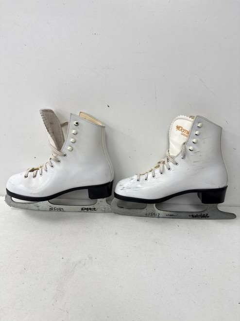 Vist Large View of Product Image Which is Used DOMINION CANADA Girls Figure Skate White Junior 05