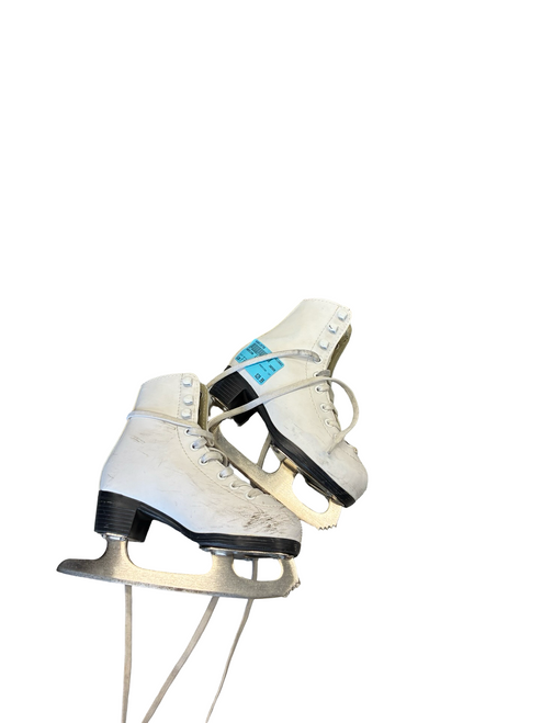 Vist Large View of Product Image Which is Used AMERICAN  12Y Girls Figure Skate White Youth 12.0