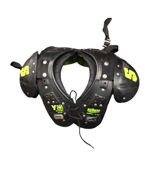 Vist Large View of Product Image Which is Used Schutt Y FLEX 4.0 FB Shoulder Pads Black XS