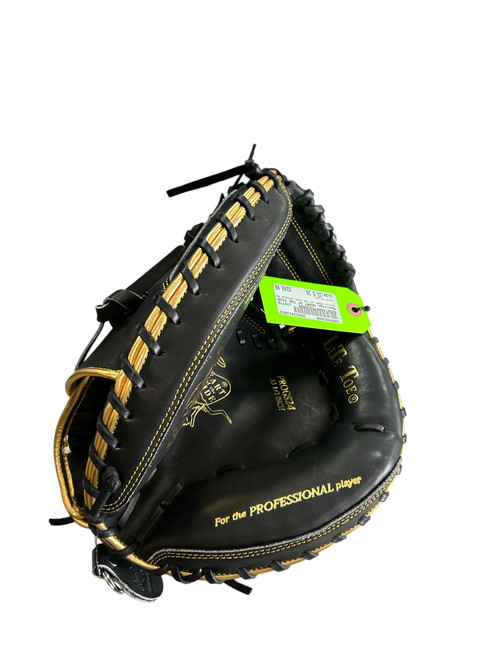 Vist Large View of Product Image Which is Used Rawlings HEART OF THE HIDE PROGS24 RHT MITT BB/SB Catchers RH Throw Black 33 1/2"