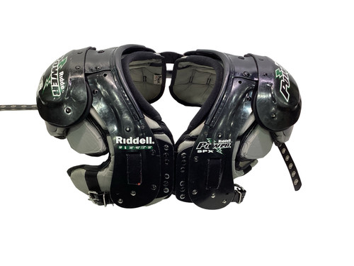 Vist Large View of Product Image Which is Used Riddell PURSUIT SHOULDER PADS FB Shoulder Pads Black Senior