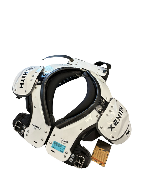 Vist Large View of Product Image Which is Used Xenith ELEMENT FB Shoulder Pads White LG