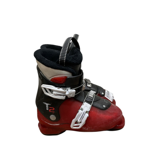 Vist Large View of Product Image Which is Used Salomon T2 Boys DH Ski Boot Red 190 MP - Y12