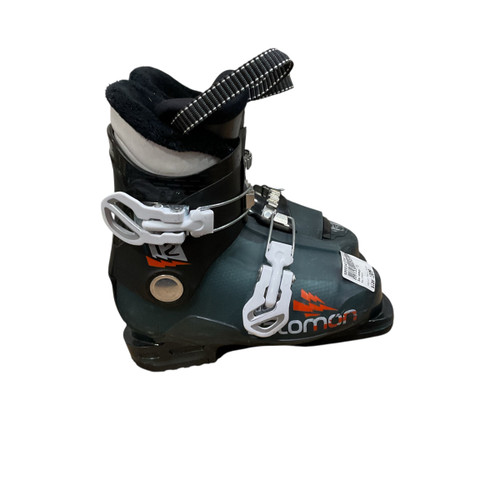 Vist Large View of Product Image Which is Used Salomon T2 Boys DH Ski Boot Navy Blue 190 MP - Y12