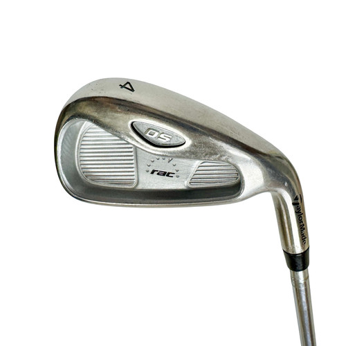 Vist Large View of Product Image Which is Used Taylormade RAC OS Men's RH 4 Iron Stiff Flex Steel Shaft