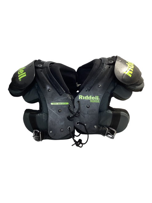 Vist Large View of Product Image Which is Used Riddell SURGE FB Shoulder Pads Black MD