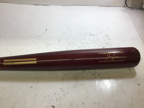 Vist Large View of Product Image Which is Used Warstic WSGS4 PRO RESERVE MAPLE BB/SB Wood Bat 34"