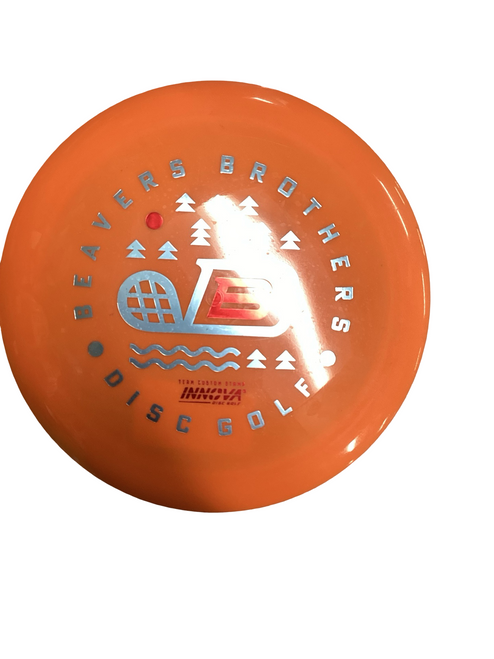 Vist Large View of Product Image Which is Used Innova DESTROYER Disc Golf Driver Orange