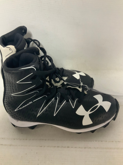 Vist Large View of Product Image Which is Used Under Armour HIGHLIGHT Jr FB Cleats Black Junior 01.5