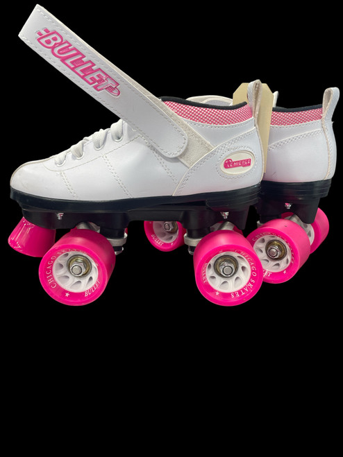 Vist Large View of Product Image Which is Used CHICAGO Child Roller Quad Skates White Adjustable