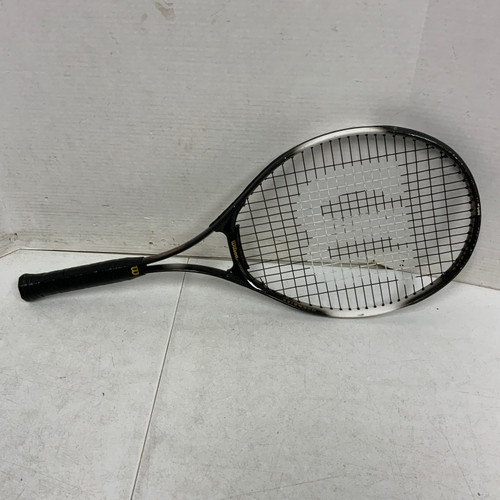Vist Large View of Product Image Which is Used Wilson PRO COURT Adult Tennis Racquet Black 4 1/4"