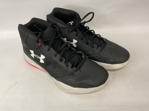 Vist Large View of Product Image Which is Used Under Armour Basketball Shoes M Black Senior 11.5