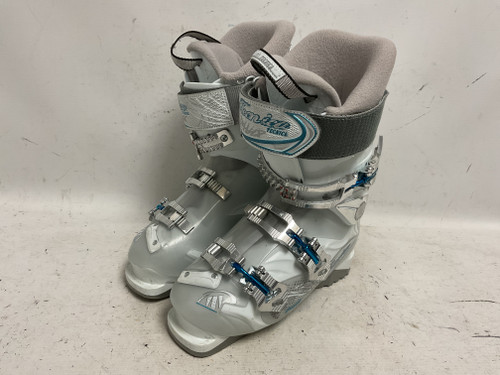 Vist Large View of Product Image Which is Used Tecnica PHNX MAX 6 Womens DH Ski Boot White 245 MP - M06.5 - W07.5