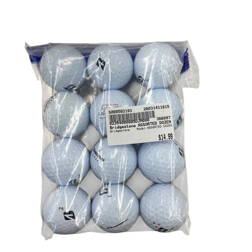 Vist Large View of Product Image Which is Used Bridgestone ASSORTED DOZEN 12 Pack - Golf Balls