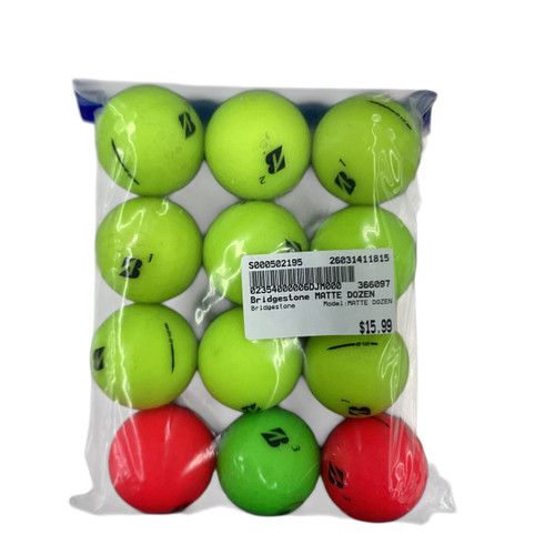 Vist Large View of Product Image Which is Used Bridgestone MATTE DOZEN 12 Pack - Golf Balls