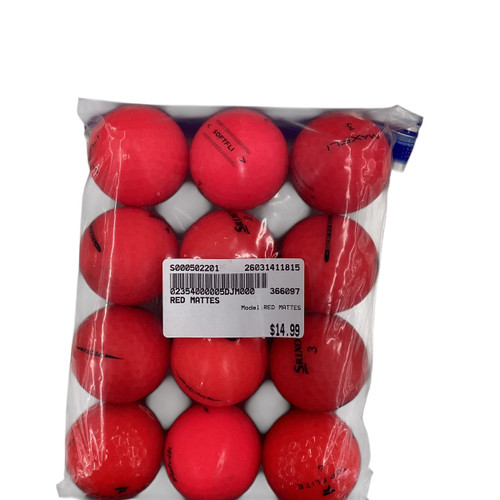 Vist Large View of Product Image Which is Used RED MATTES 12 Pack - Golf Balls