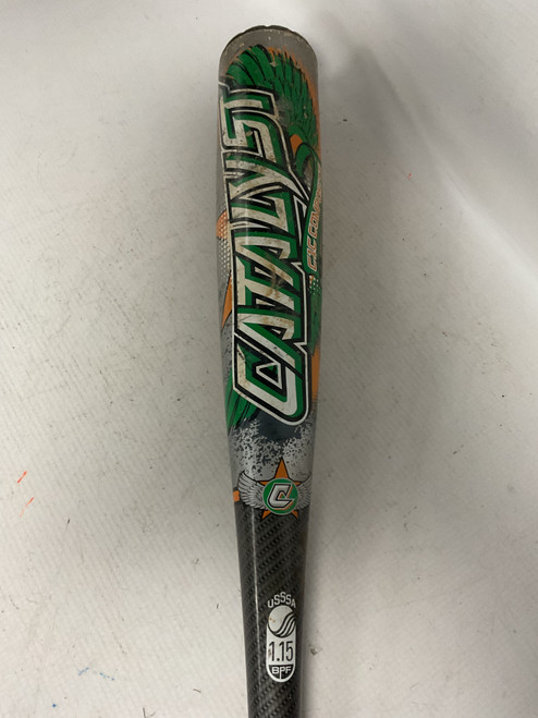 Vist Large View of Product Image Which is Used Louisville Slugger CATALYST C1C COMPOSITE BB/SB USSSA 2 5/8 Bat 28"