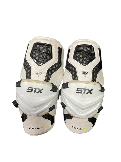 Vist Large View of Product Image Which is Used STX CEO FLEX 2 Lacrosse Arm Pads/Guards White MD