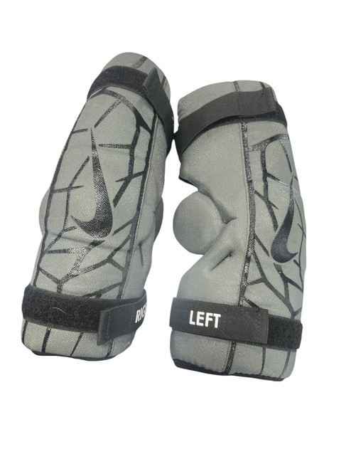 Vist Large View of Product Image Which is Used Nike Lacrosse Arm Pads/Guards Grey LG