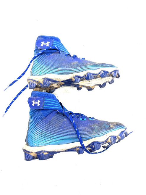 Vist Large View of Product Image Which is Used Under Armour Jr FB Cleats Royal Blue Junior 04.5
