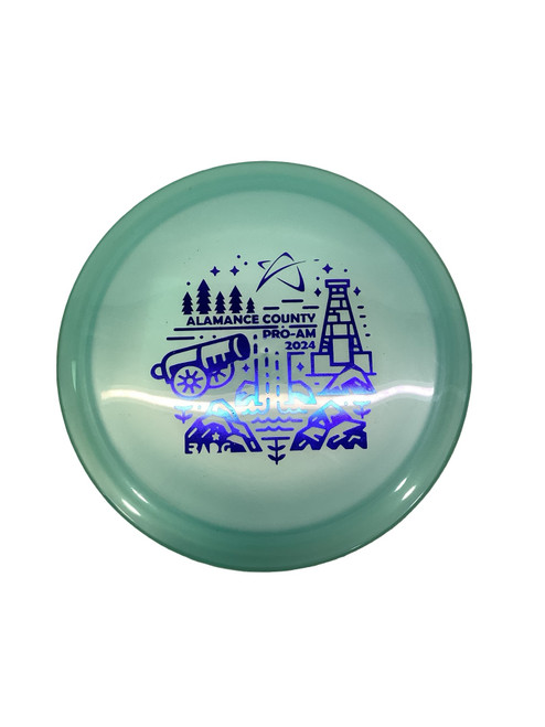 Vist Large View of Product Image Which is Used Westside VIP WARSHIP Disc Golf Driver Royal Blue