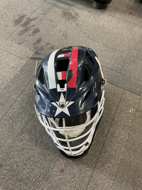 Vist Large View of Product Image Which is Used Cascade S ADULT HELMET Lacrosse Helmet Navy Blue One Size