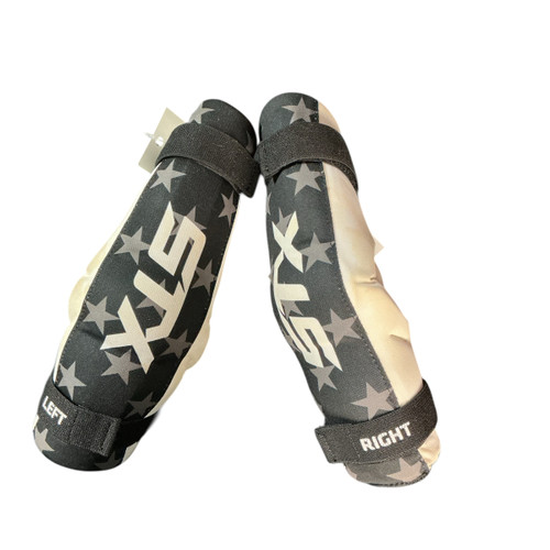 Vist Large View of Product Image Which is Used STX LG STALLION 75 STX ELBOW PADS Lacrosse Arm Pads/Guards White LG